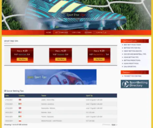 Sportfreetips.com(Sportfreetips) Screenshot