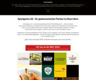 Sportgastro.ch(Startseite // Sportgastro AG) Screenshot