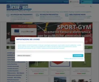 Sportgym.it(SportGym Attrezzi Sportivi e Impianti per lo Sport) Screenshot