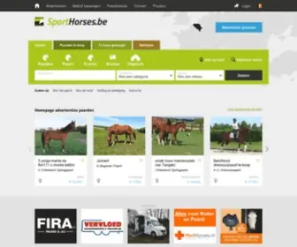 Sporthorses.be(Paarden te koop) Screenshot