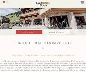 Sporthotel-Kirchler.at(Sporthotel in Tux) Screenshot