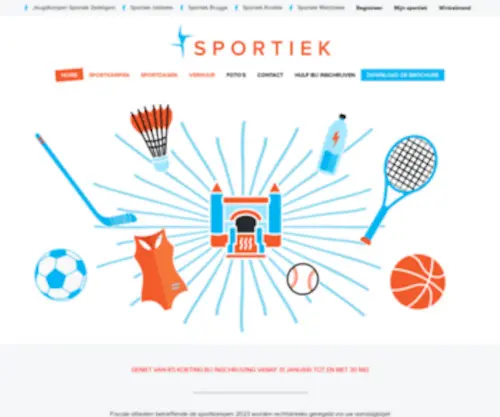 Sportiek.be(Home) Screenshot
