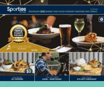 Sporties.com.au(Barooga Sports Club) Screenshot