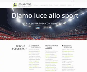 Sportilluminated.com(Illuminazione per campi sportivi con fari a LED) Screenshot