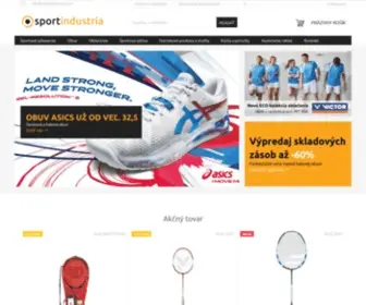 Sportindustria.com(Špecialista na raketové športy a volejbal) Screenshot