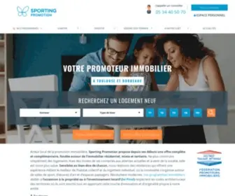 Sporting-Promotion.fr(Sporting Promotion : Promoteur immobilier à Toulouse (31) et à Bordeaux (33)) Screenshot