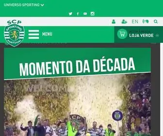 Sporting.pt(Site oficial do Sporting Clube de Portugal) Screenshot