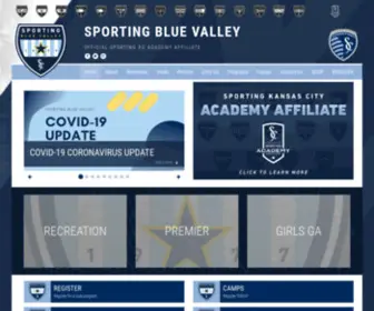 Sportingbvsoccer.org(Sporting Blue Valley) Screenshot