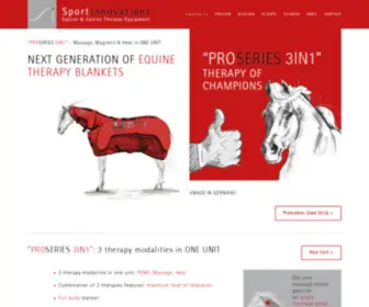 Sportinnovations.info(PEMF Equine Therapy Equipment) Screenshot