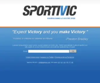 Sportivic.it(Acquistare articoli sportivi online e suggerimenti su tutti i tipi di sport) Screenshot