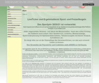 Sportkegelticker.de(Start) Screenshot