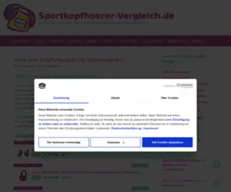 Sportkopfhoerer-Vergleich.de(Der richtige Sportkopfhörer) Screenshot