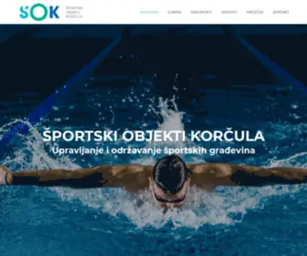 Sportkorcula.com(Športski objekti Korčula) Screenshot