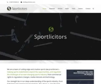 Sportlicitors.com(Sports Law Solicitors and Consultants) Screenshot