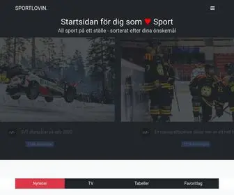 Sportlovin.se(Startsidan f) Screenshot