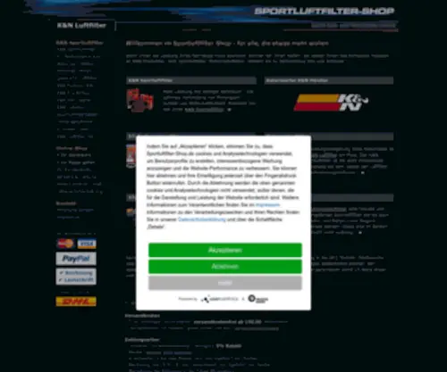 Sportluftfilter-Shop.de(Alles für Ihr Fahrzeug) Screenshot
