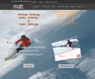 Sportmatt.at(Mietski und Sportgeschäft) Screenshot