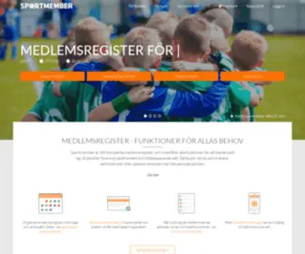 Sportmember.se(Medlemsregister till lag) Screenshot