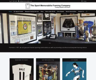 Sportmemorabilia.co.uk(Sport Memorabilia Framing Co) Screenshot