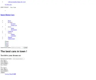 Sportmotorcars.com(Sport Motor Cars) Screenshot