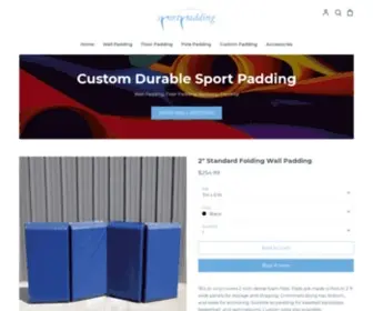 Sportpadding.com(Gym Wall Padding & Floor Pads for Sale) Screenshot