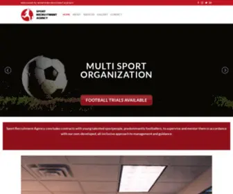 Sportrecruitmentagency.com(Football Management Agency) Screenshot