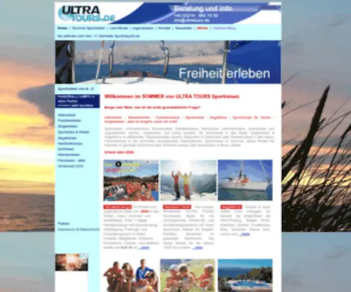 Sportreise24.de(Aktivreisen & Familienreisen im Sommer 2013) Screenshot