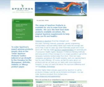 Sportron.co.uk(Food State vitamins) Screenshot