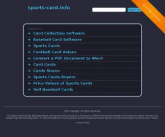 Sports-Card.info(Card collector) Screenshot