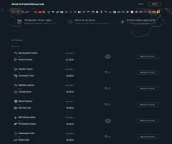 Sports-Forstream.com(NFL Football Scores & Schedule) Screenshot