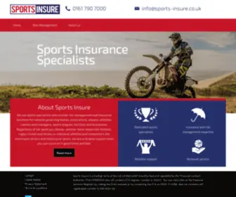 Sports-Insure.co.uk(Sports Insure) Screenshot