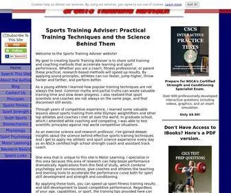 Sports-Training-Adviser.com(Sports Training Adviser) Screenshot