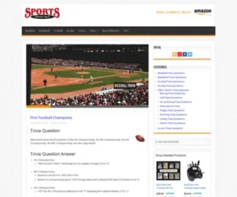 Sports-Trivia-Nut.com(Sports Trivia Questions) Screenshot