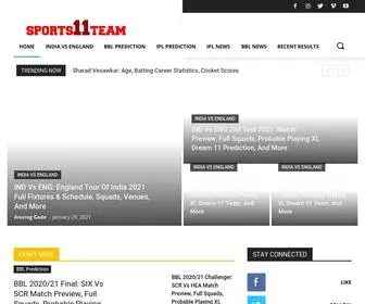 Sports11Team.com(Sports 11 Team) Screenshot