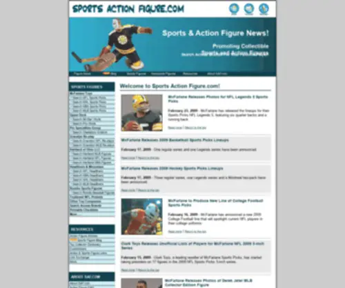 Sportsactionfigure.com(Sports Action Figure.com) Screenshot