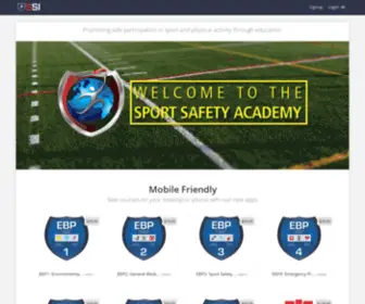 Sportsafety.org(Sport Safety International) Screenshot