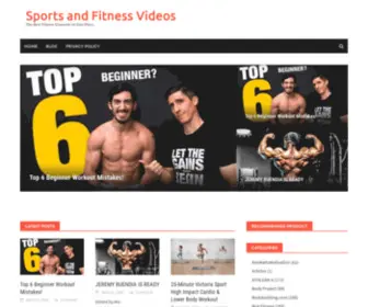 Sportsandfitnessvideos.com(The Best Fitness Channels in One Place) Screenshot