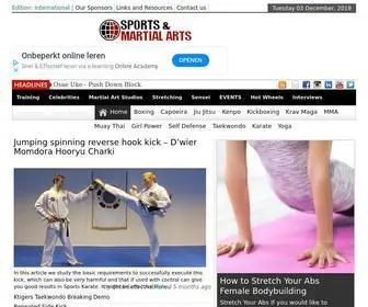 Sportsandmartialarts.com(Sports and Martial Arts in the United States and the Modern World) Screenshot