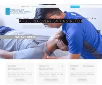 Sportsandspinal.ph(ProHealth Sports and Spinal Physiotherapy Centres) Screenshot