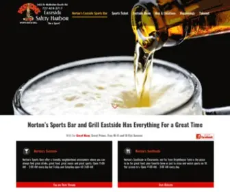 Sportsbarsafetyharbor.com(Norton's Sports Bar) Screenshot