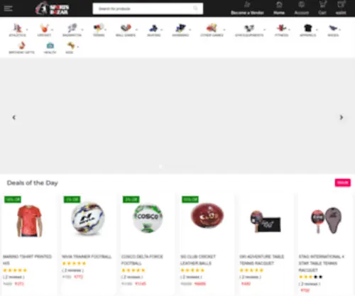 Sportsbazar.in(Buy Sports products Online in India at best prices at Sports Bazar which) Screenshot