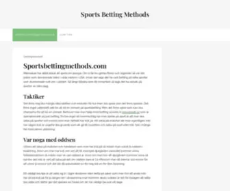 Sportsbettingmethods.com Screenshot