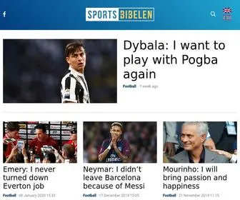 Sportsbibelen.com(Nyheter om fotball (Premier League) Screenshot