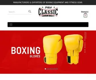 Sports.biz.pk(Manufacturers of Boxing Gloves) Screenshot