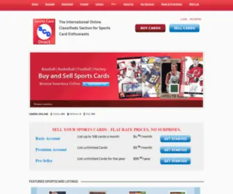Sportscarddirect.com(Buy and Sell Sports Cards Online at Sports Card Direct) Screenshot