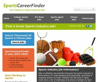 Sportscareerfinder.com(Jobs in Sports) Screenshot