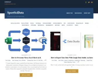 Sportscidata.com(Data analysis solutions for sport science/S&C) Screenshot