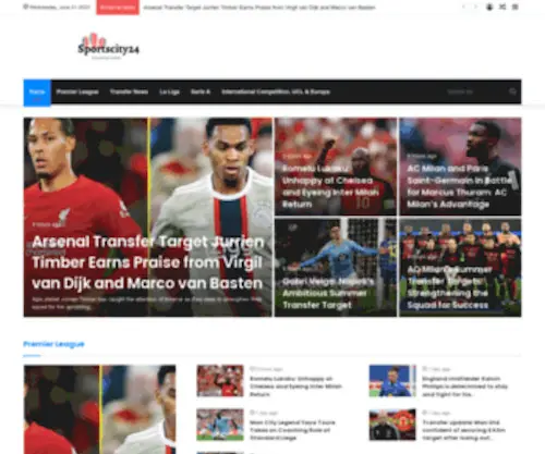Sportscity24.com(Unleashing the Power of Football News) Screenshot