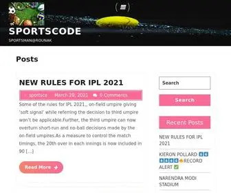 Sportscode.in(SPORTSMAN@ROUNAK) Screenshot