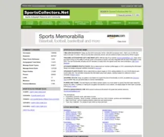 Sportscollectors.net(Sports Autograph Resource and Community) Screenshot
